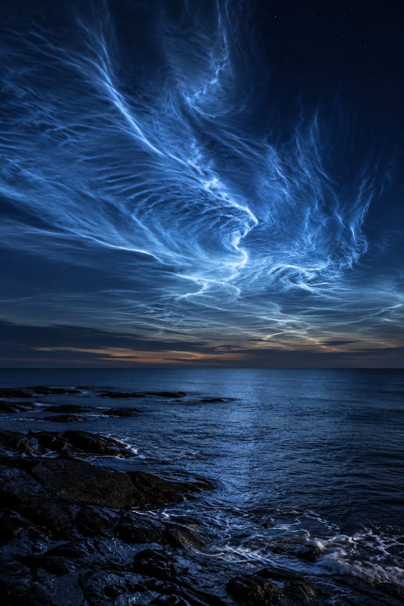 Nuages noctiluques cote arctique image picture accurate picture amazing demonstrating the mischiefs wild of human activities on la nuages noctiluques cote arctique