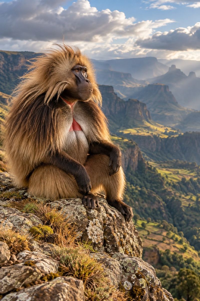 Gelada escarpement ethiopien image picture accurate picture amazing demonstrating the mischiefs wild of human activities on la gelada l escarpement ethiopien