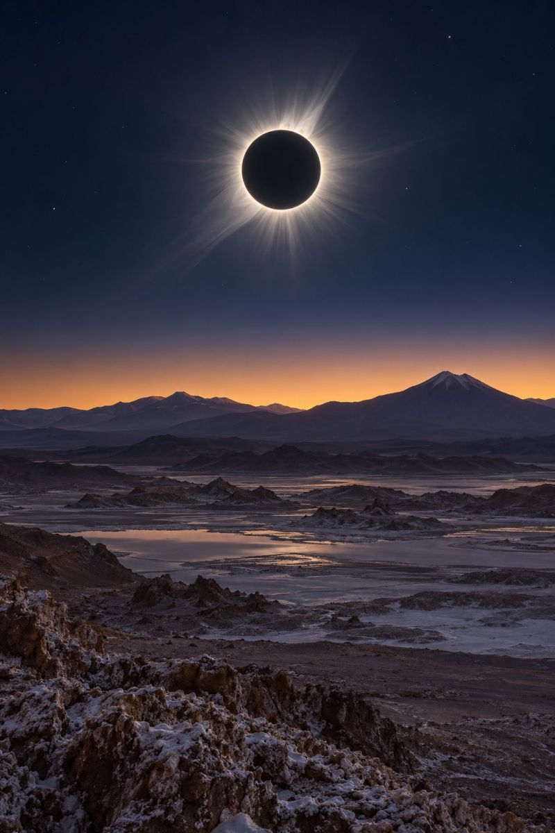 Eclipse totale salars atacama image picture accurate picture amazing demonstrating the mischiefs wild of human activities on la eclipse totale salars d atacama