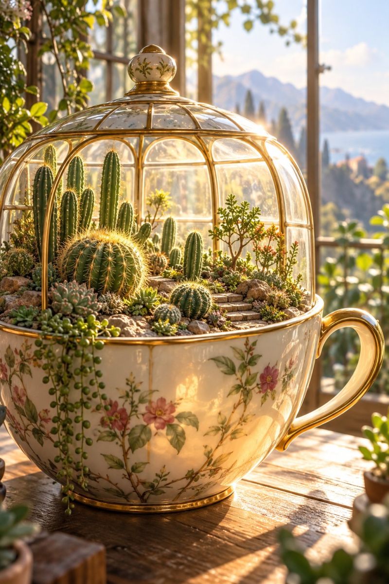 Tasse serre cactus miniatures image picture accurate picture amazing demonstrating the mischiefs wild of human activities on la tasse serre cactus miniatures