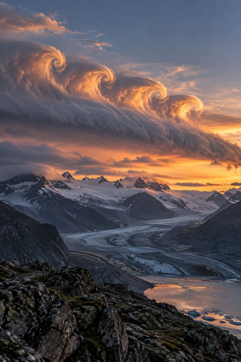 Vague nuageuse dessus vallee glaciaire accurate picture amazing demonstrating the mischiefs wild of human activities on la vague nuageuse dessus d vallee glaciaire