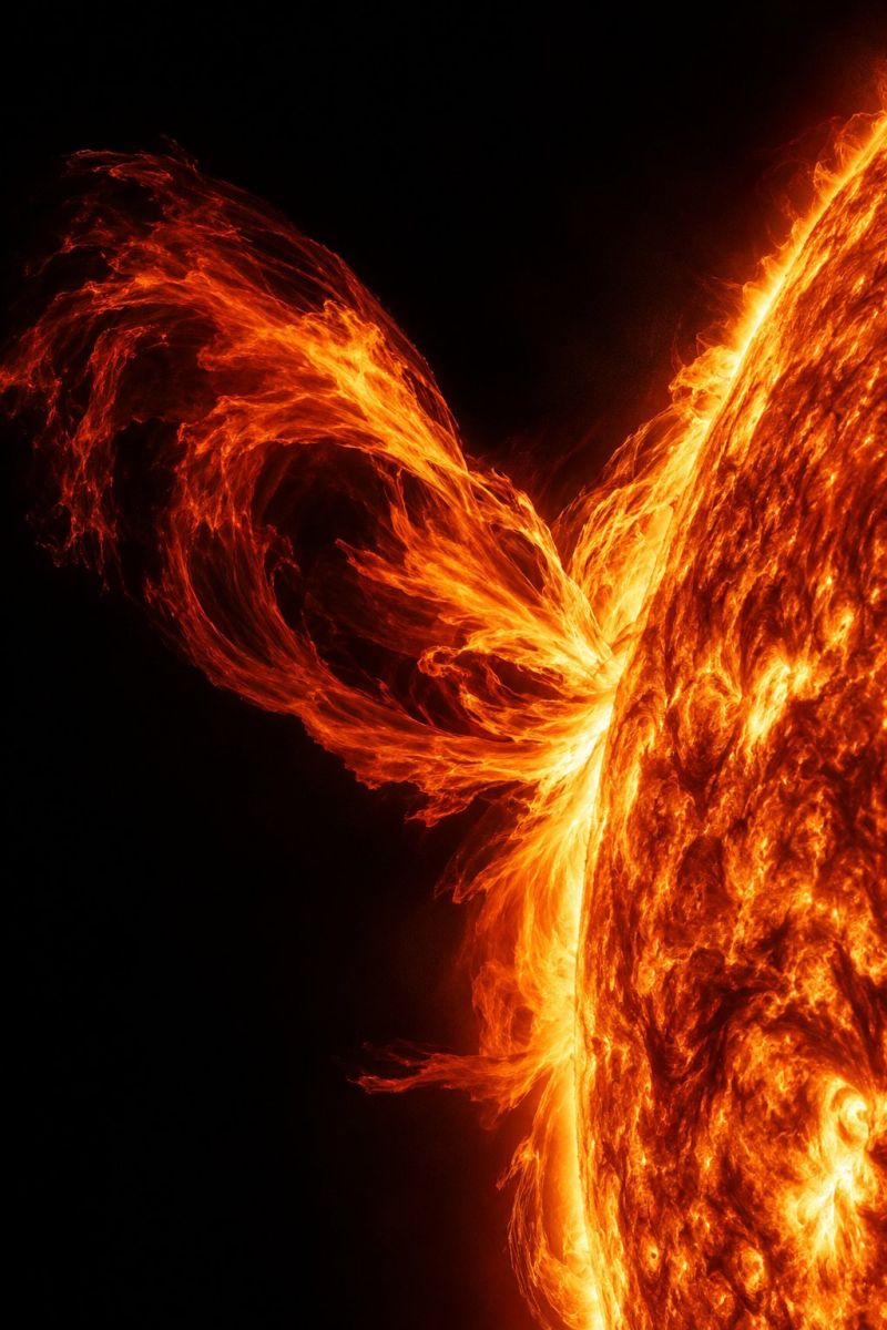 Protuberance solaire filaments ardents image accurate picture amazing demonstrating the mischiefs wild of human activities on la protuberance solaire filaments ardents