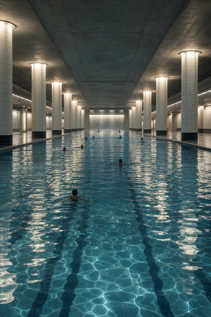 Piscine souterraine metro image picture photograph accurate picture amazing demonstrating the mischiefs wild of human activities on la piscine souterraine metro