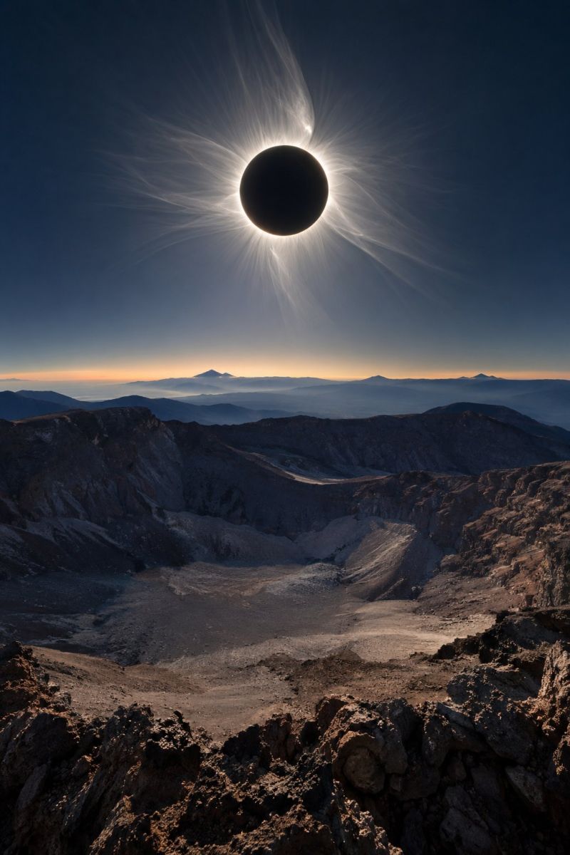 Eclipse totale dessus cratere aride image accurate picture amazing demonstrating the mischiefs wild of human activities on la eclipse totale dessus d cratere aride