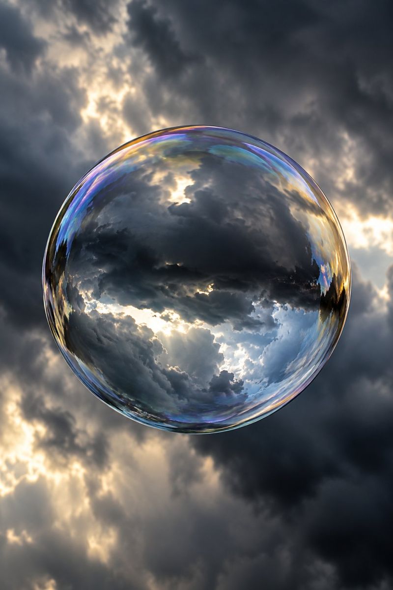 Bulle transparente nuages inverses image accurate picture amazing demonstrating the mischiefs wild of human activities on la bulle transparente nuages inverses