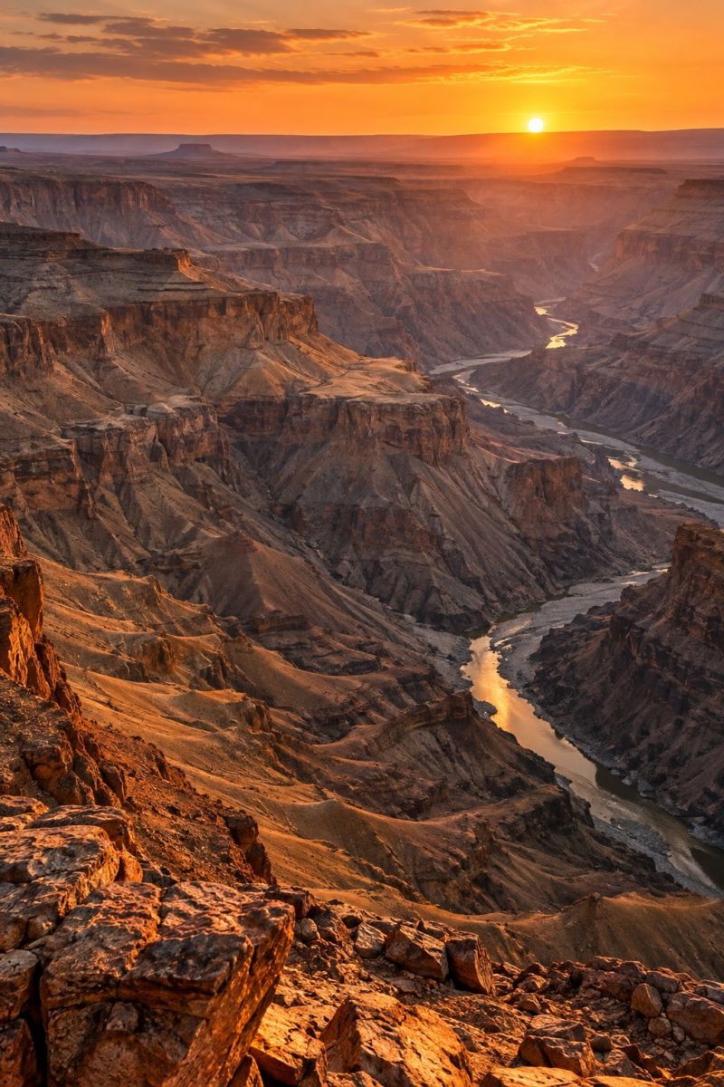 Meandres cuivres canyon fish river image accurate picture amazing demonstrating the mischiefs wild of human activities on la meandres cuivres canyon fish river
