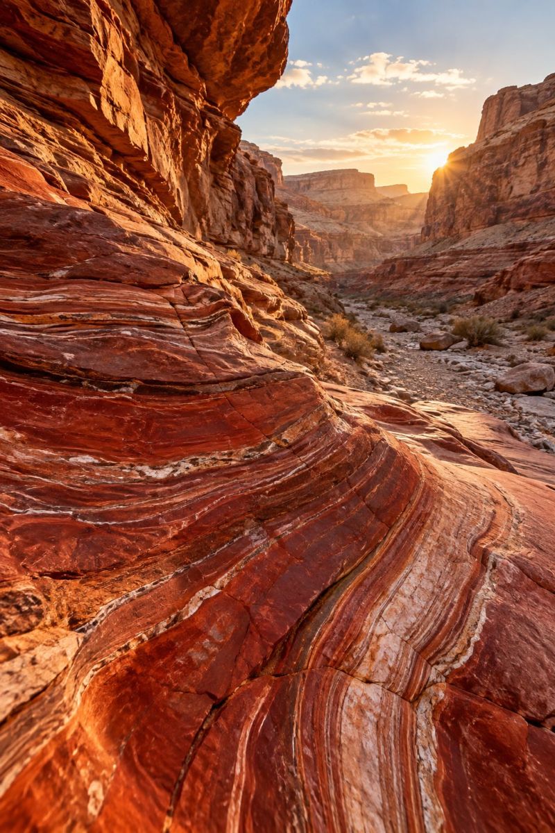 Jaspe rouge canyon aride image picture photograph accurate picture amazing demonstrating the mischiefs wild of human activities on la jaspe rouge canyon aride