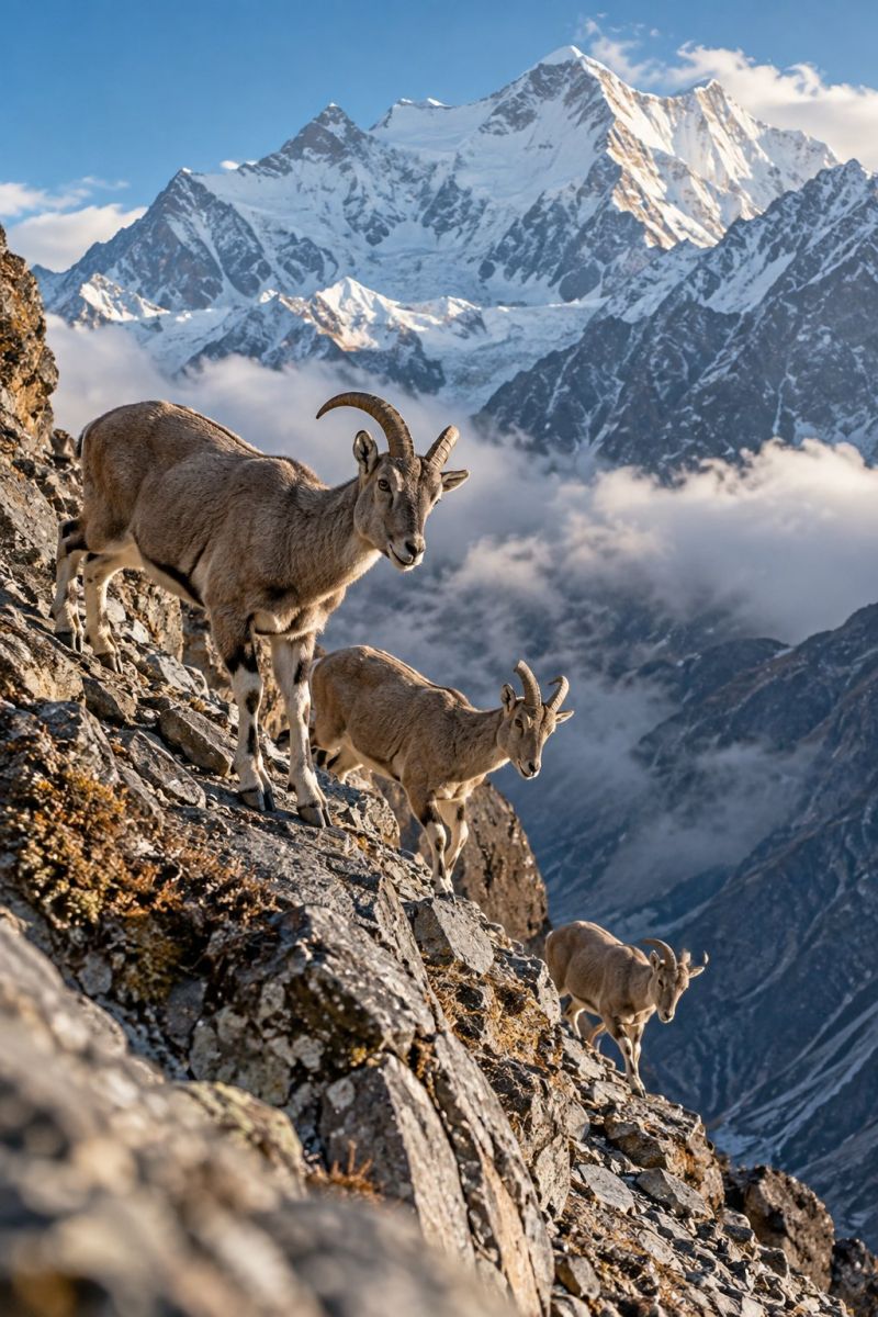 Bharals pierrier himalayen image picture accurate picture amazing demonstrating the mischiefs wild of human activities on la bharals pierrier himalayen