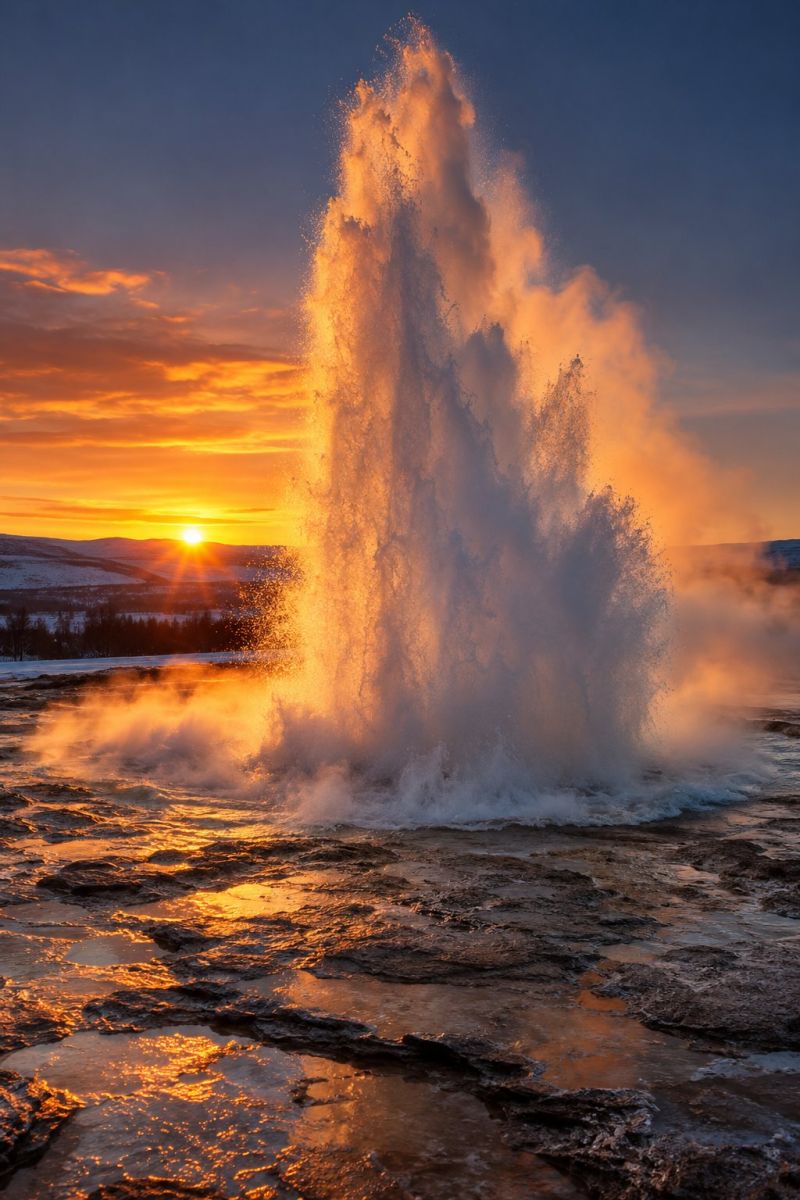Eruption geyser crepuscule image picture accurate picture amazing demonstrating the mischiefs wild of human activities on la eruption d geyser crepuscule