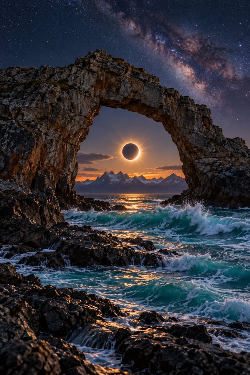 Eclipse arche patagonie image picture photograph accurate picture amazing demonstrating the mischiefs wild of human activities on la l eclipse arche patagonie