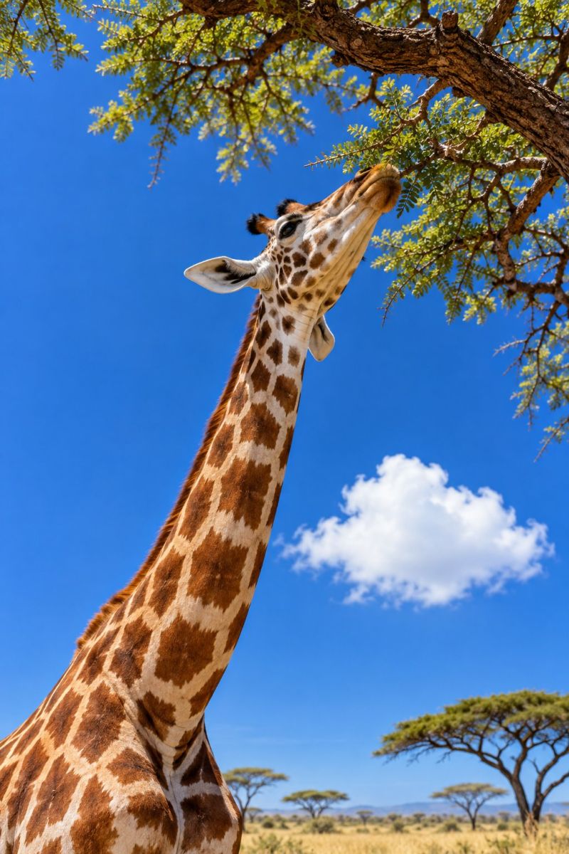 Girafe acacia ciel cobalt image picture accurate picture amazing demonstrating the mischiefs wild of human activities on la girafe l acacia ciel cobalt