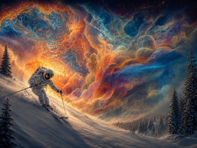 Skieur astronaute ciel cosmique image picture accurate picture amazing demonstrating the mischiefs wild of human activities on la skieur astronaute ciel cosmique