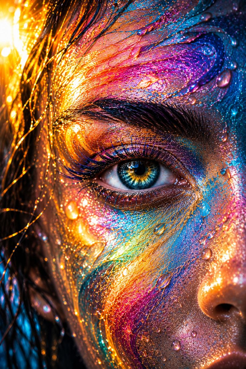Oeil irise eclats arc ciel image picture accurate picture amazing demonstrating the mischiefs wild of human activities on la oeil irise eclats arc ciel