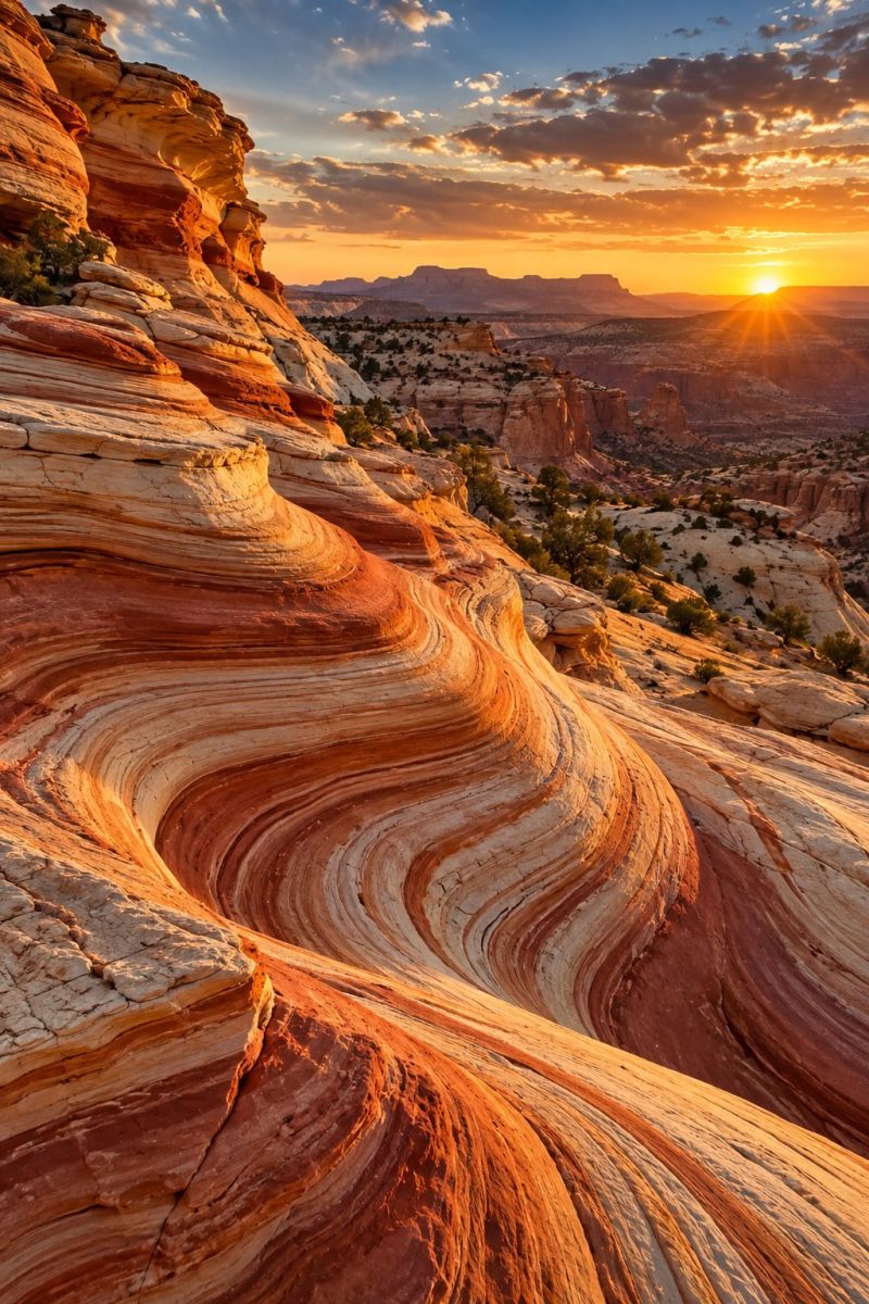 Strates ondulantes escalante couchant image accurate picture amazing demonstrating the mischiefs wild of human activities on la strates ondulantes d escalante couchant