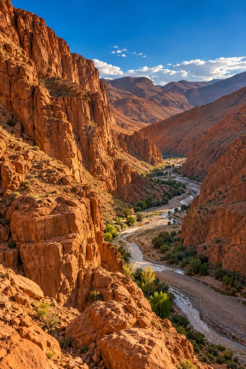 Gorge rouge dades image picture photograph accurate picture amazing demonstrating the mischiefs wild of human activities on la gorge rouge des dades