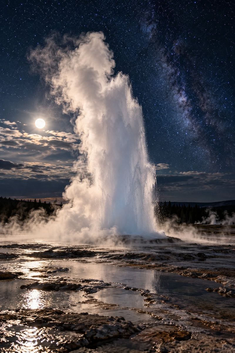 Geyser etoiles image picture photograph view accurate picture amazing demonstrating the mischiefs wild of human activities on la geyser etoiles