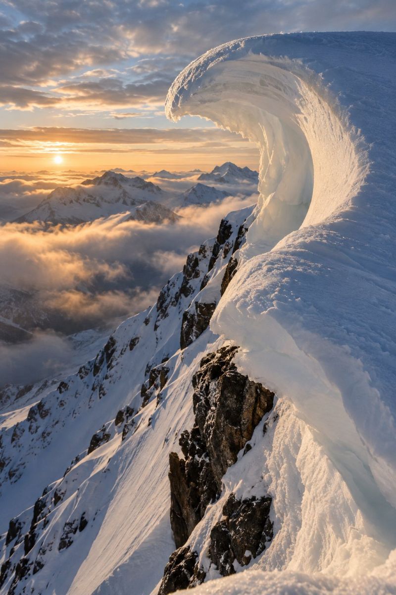 Corniche neige suspendue crete image picture accurate picture amazing demonstrating the mischiefs wild of human activities on la corniche neige suspendue crete
