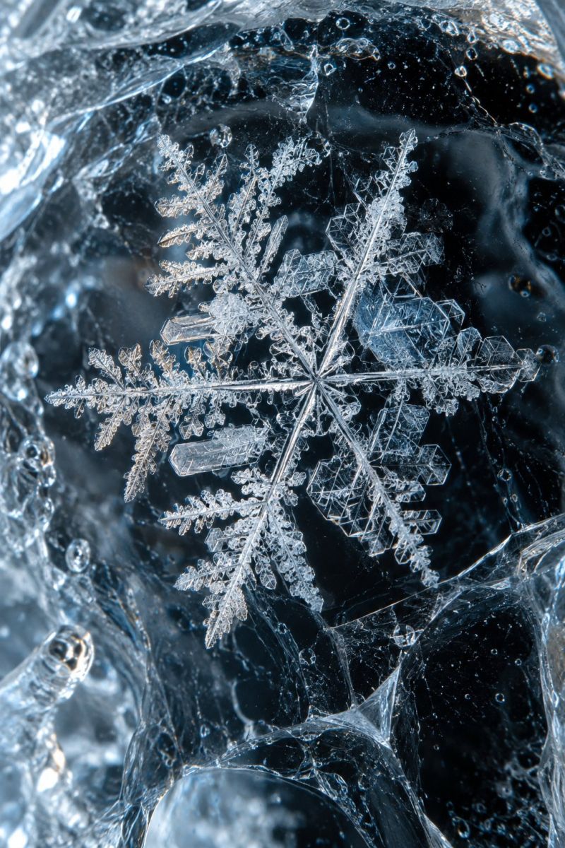 Flocon captif glace image picture photograph accurate picture amazing demonstrating the mischiefs wild of human activities on la flocon captif glace