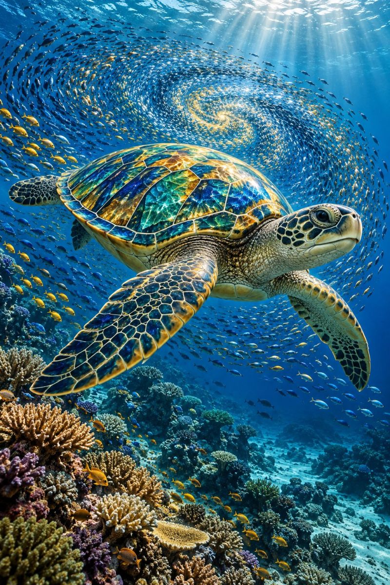 Tortue mosaique galaxie poissons image picture accurate picture amazing demonstrating the mischiefs wild of human activities on la tortue mosaique galaxie poissons