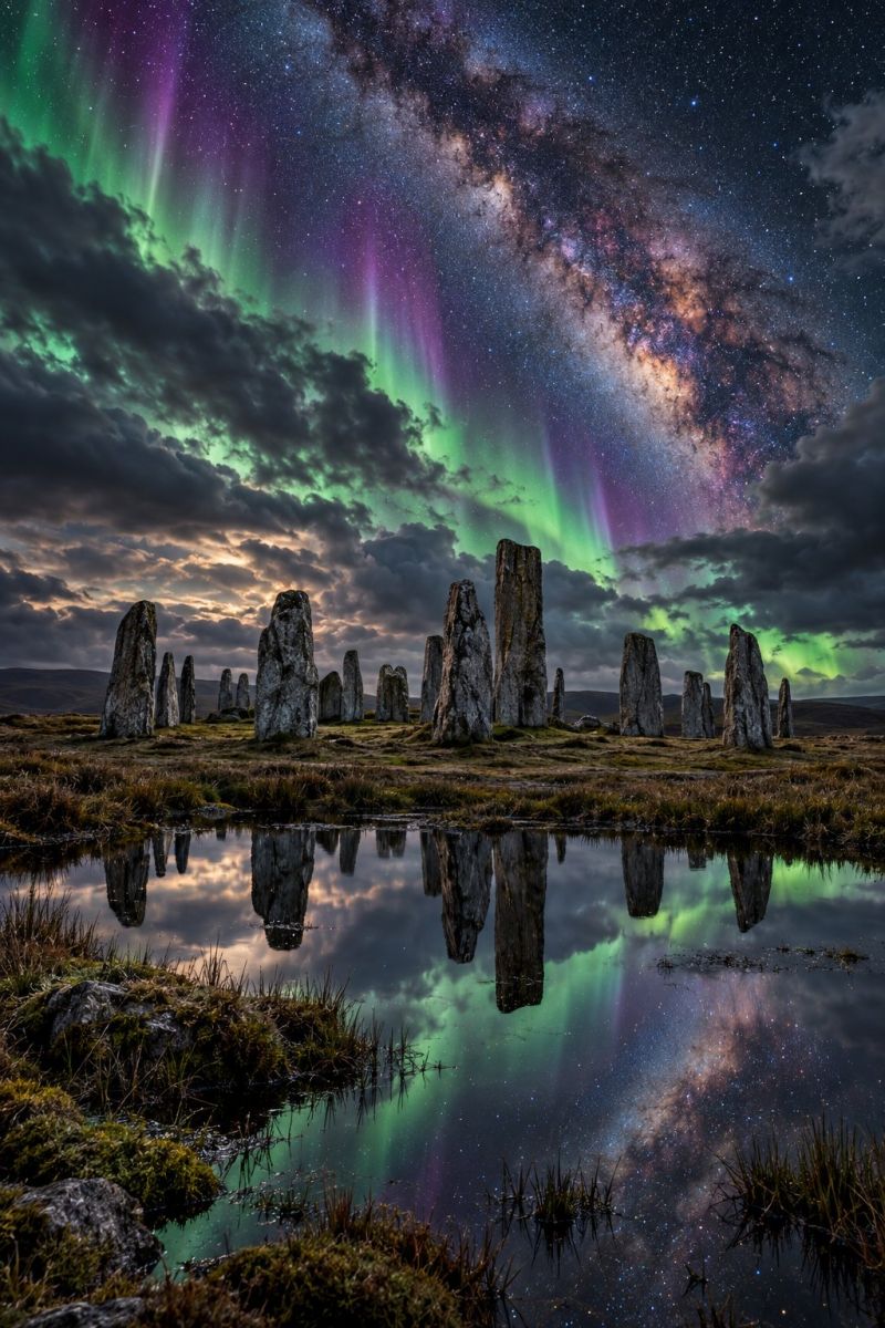 Callanish aurores boreales image picture accurate picture amazing demonstrating the mischiefs wild of human activities on la callanish aurores boreales