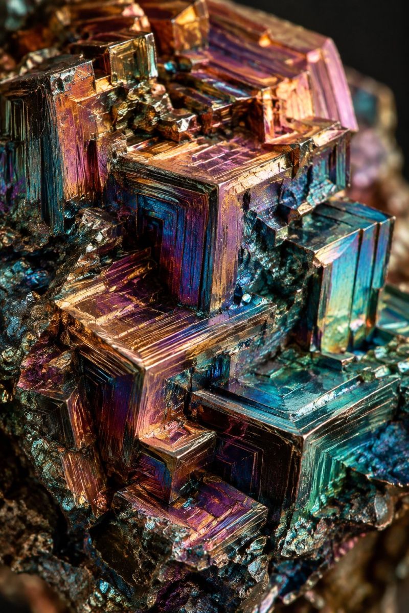 Geometrie irisee bismuth image picture photograph accurate picture amazing demonstrating the mischiefs wild of human activities on la geometrie irisee bismuth