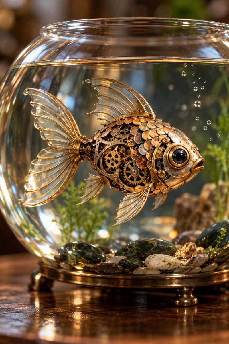 Poisson mecanique laiton son bocal image accurate picture amazing demonstrating the mischiefs wild of human activities on la poisson mecanique laiton son bocal