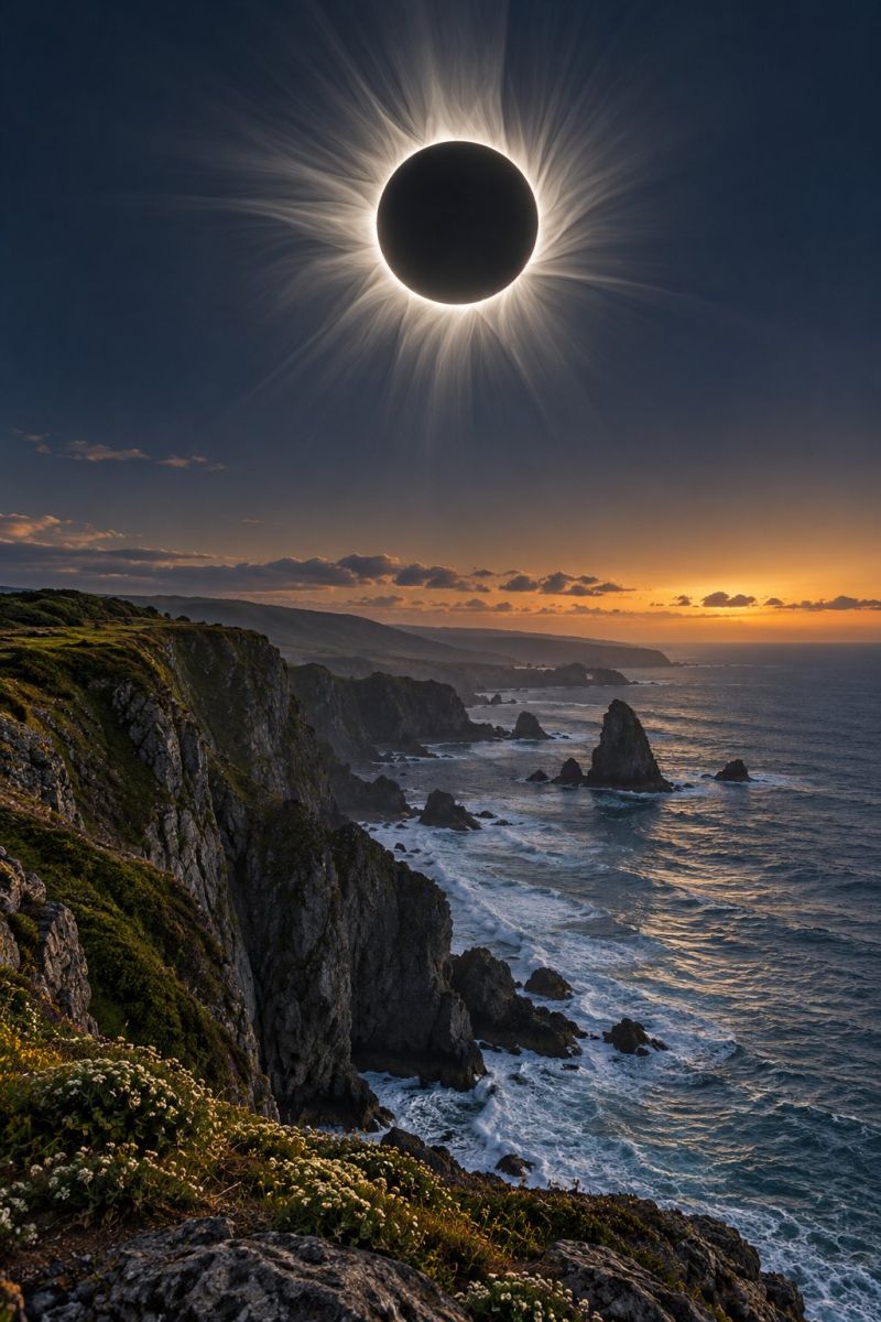 Eclipse totale dessus falaises marines accurate picture amazing demonstrating the mischiefs wild of human activities on la eclipse totale dessus des falaises marines