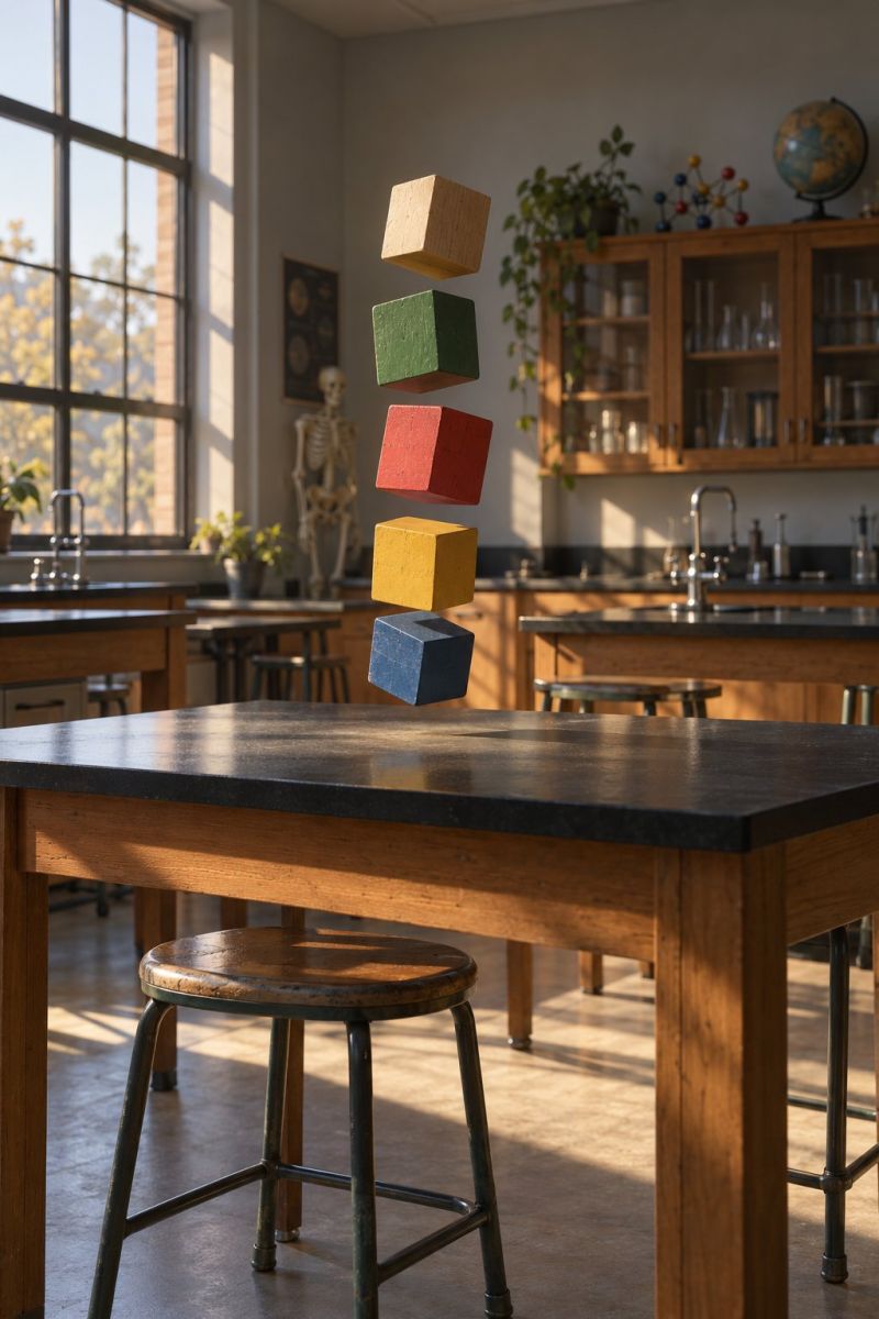 Blocs colores levitation image picture photograph accurate picture amazing demonstrating the mischiefs wild of human activities on la blocs colores levitation