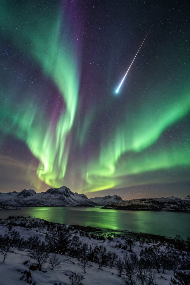Bolide aurores boreales image picture photograph accurate picture amazing demonstrating the mischiefs wild of human activities on la bolide aurores boreales