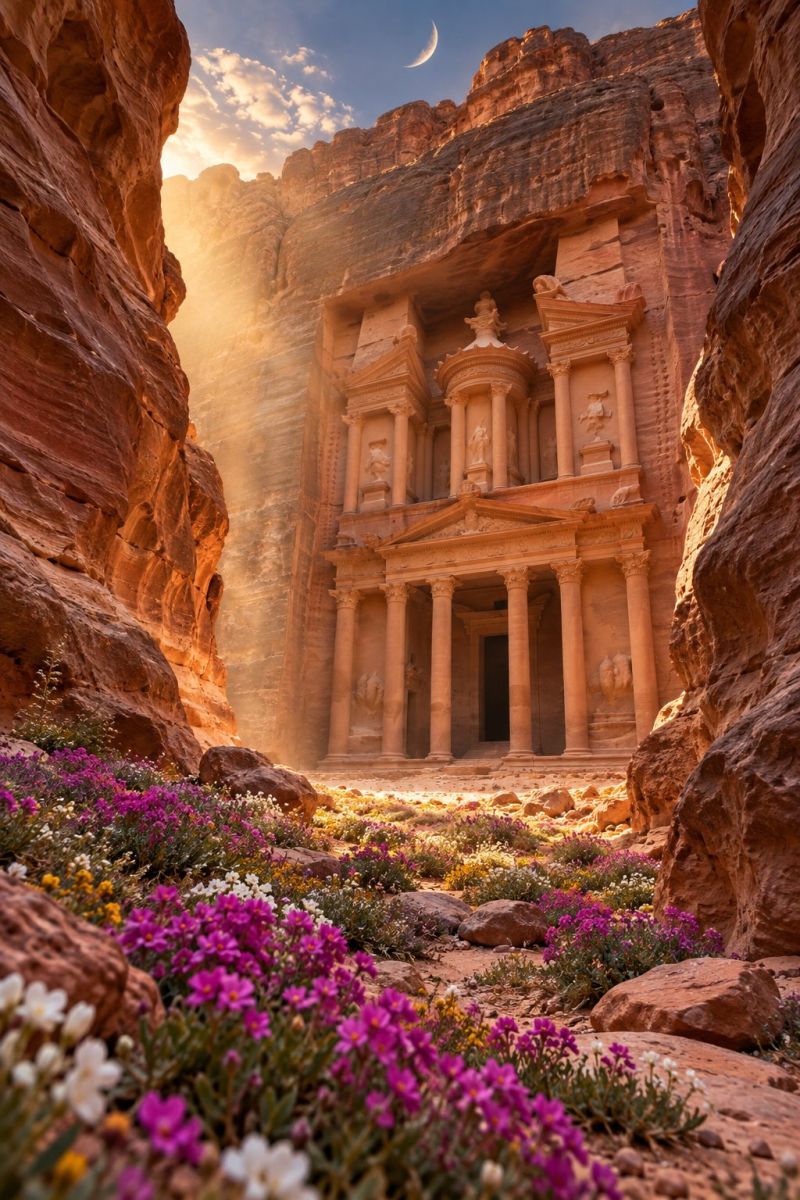 Tresor petra lune image picture photograph accurate picture amazing demonstrating the mischiefs wild of human activities on la tresor petra lune